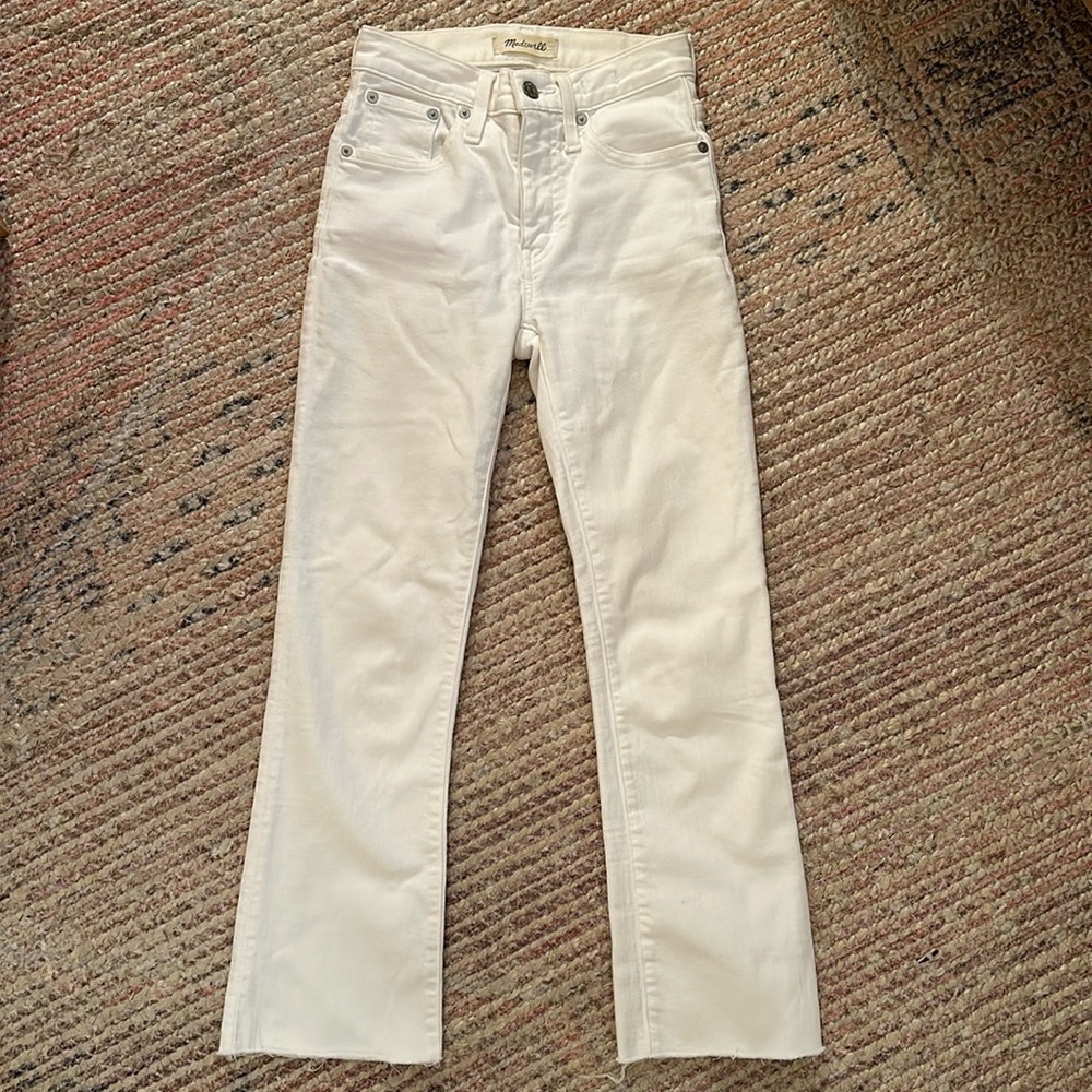 Madewell white Cali Demi boot cut 23 petite